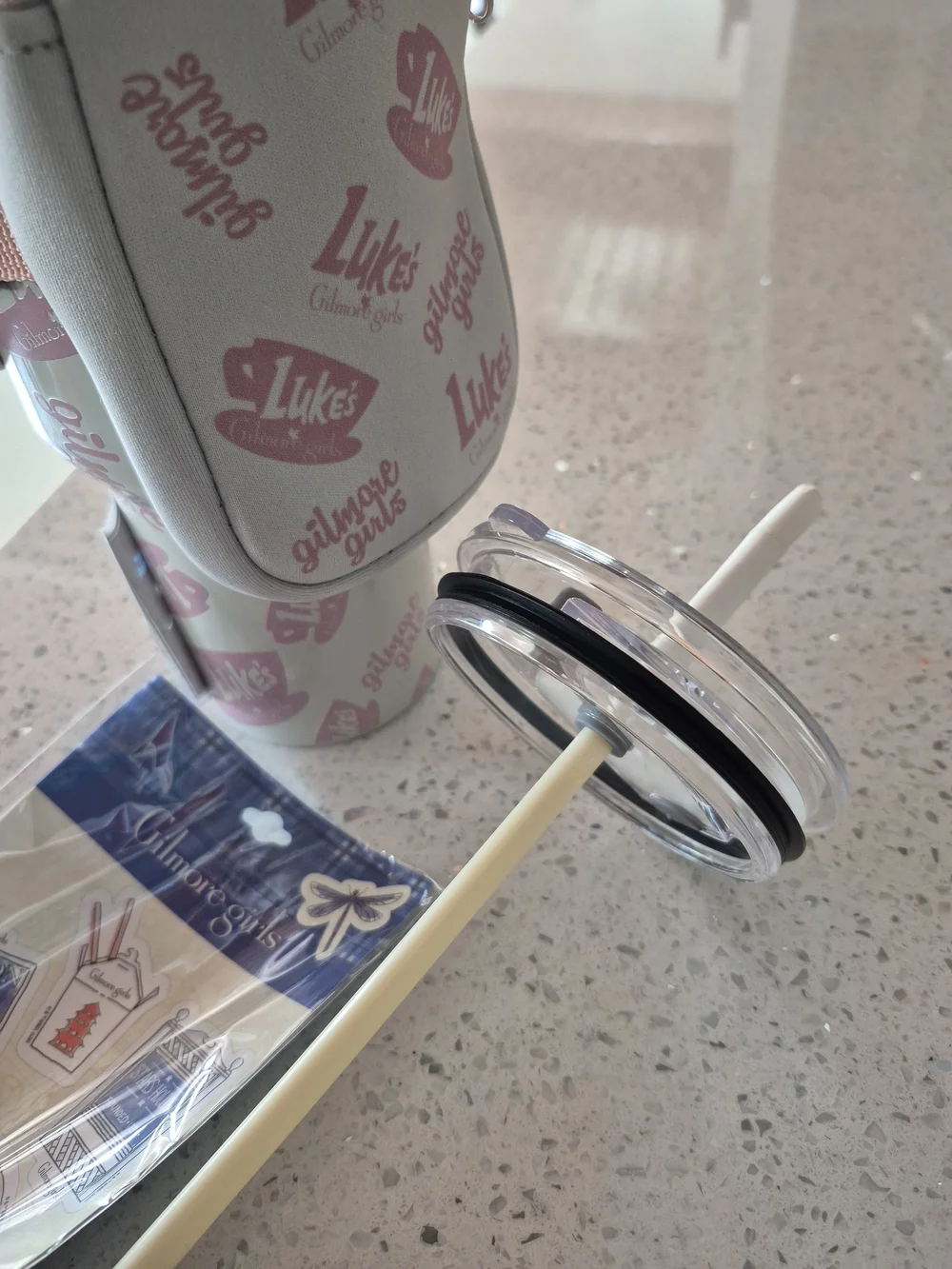 Gilmore Girls Pink Lukes Tumbler